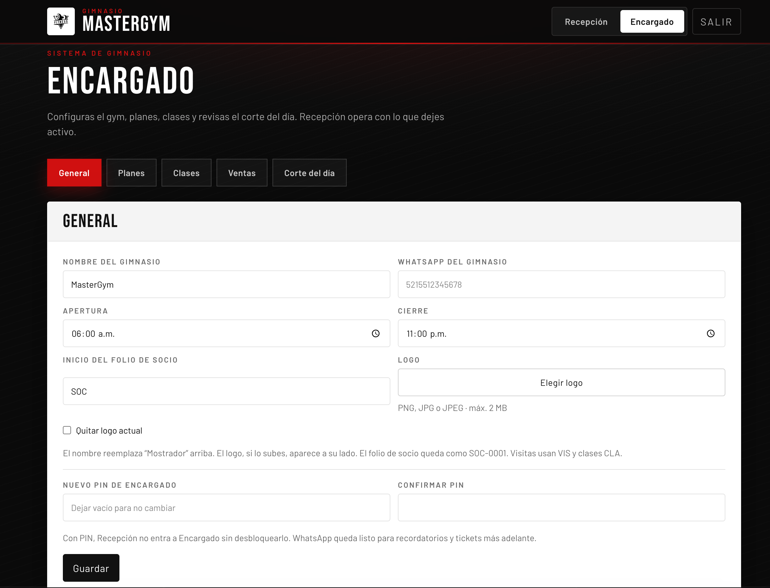 Encargado · General